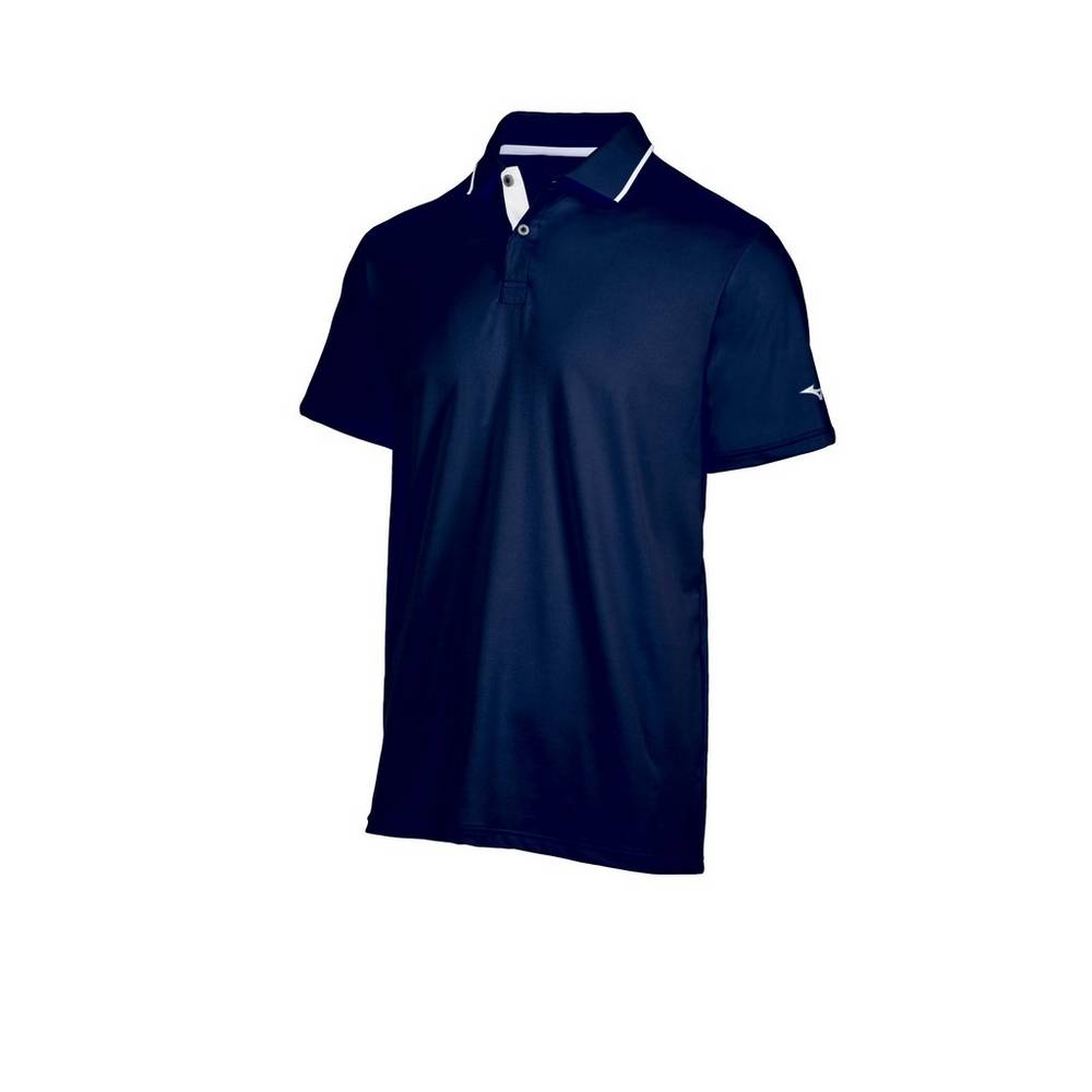 Camisas Polo Mizuno Performance - Homem - Azul Marinho - KHSLX5086